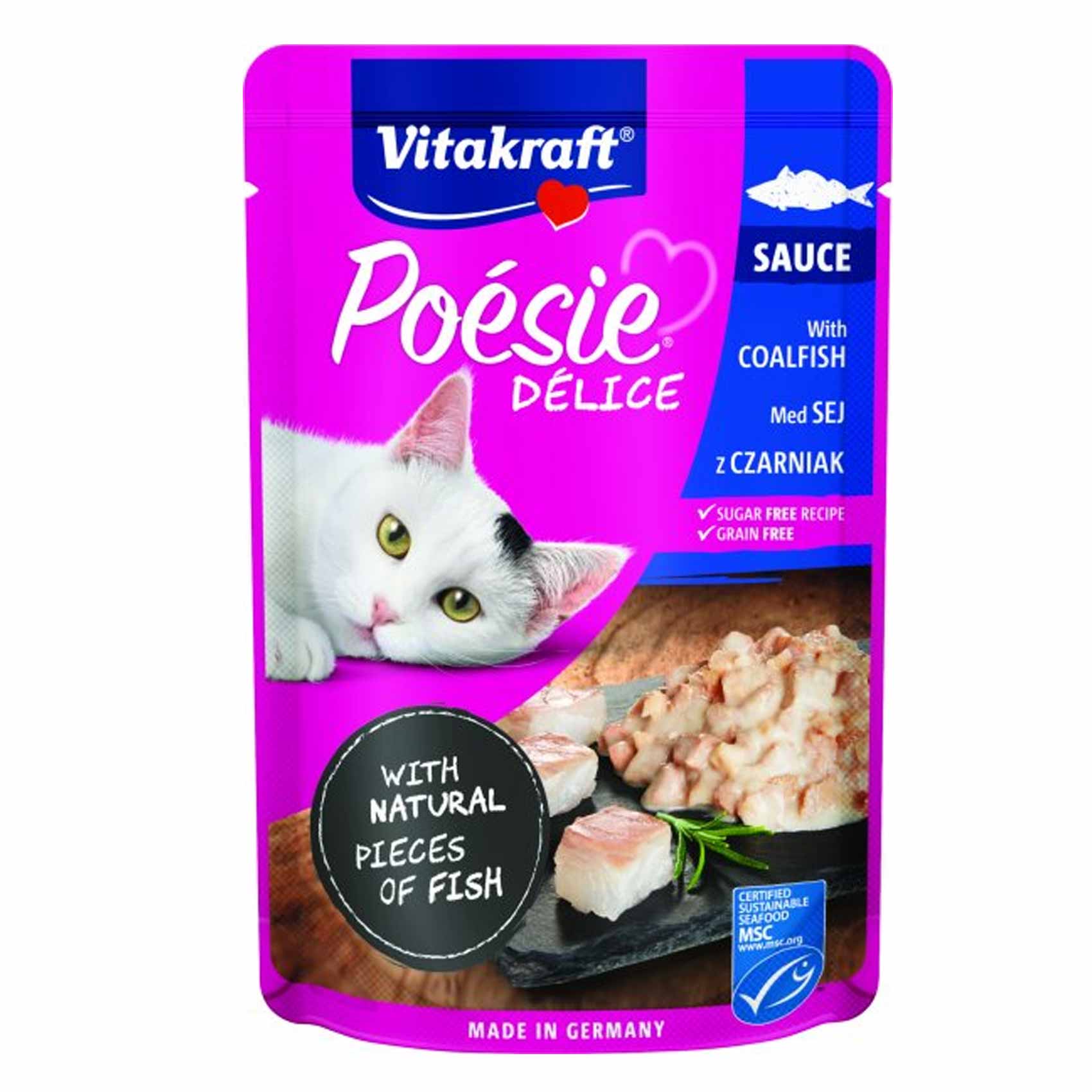 Vitakraft Delisauce Pollock Cat Food 85GR