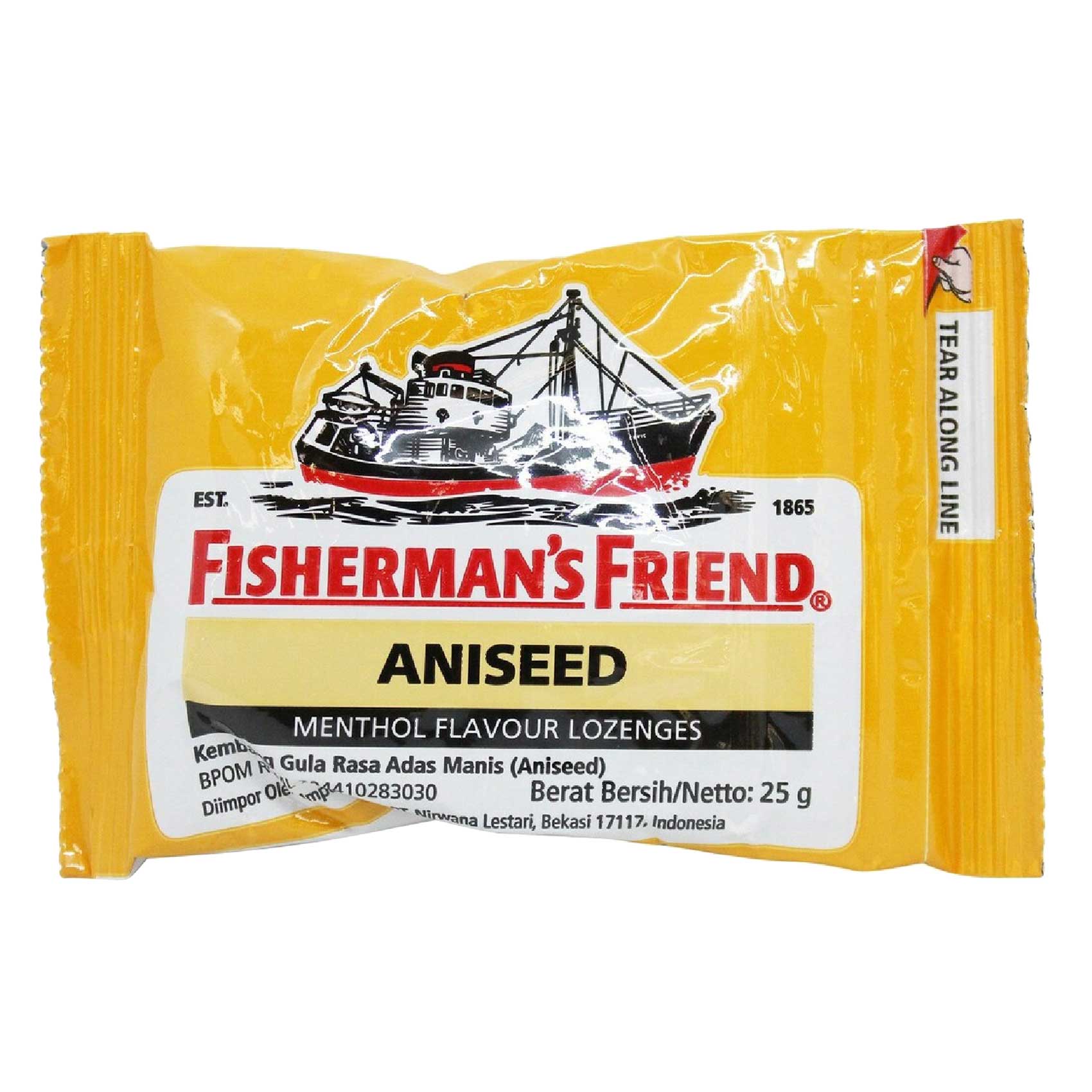 Fisherman&#39;s Friend Aniseed Menthol Sugar Free Lozenges 25g