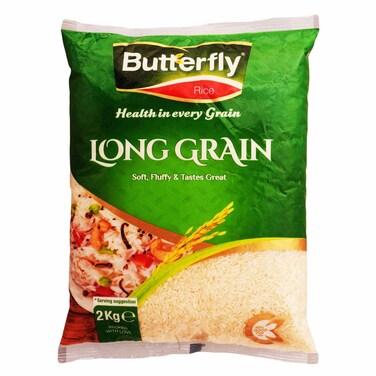 BUTTERFLY RICE - LONG GRAIN 2KG