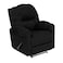 In House Velvet Rocking Recliner Chair - Black - NZ100