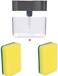 Generic - 2-in-1 Sponge Rack Soap Dispenser Soap Dispenser And Sponge Caddy 13 Ounces
