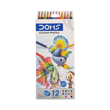 دومس ألوان خشب - 12 لون + براية