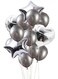 Generic Star Heart Foil Balloon Set