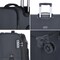 Eminent Expandable Luggage Trolley Bag Soft Suitcase for Unisex Travel Polyester Shell Lightweight with TSA lock Double Spinner Wheels E751SZ Large Checked 28 Inch Black