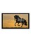 Spoil Your Wall Horse Poster With Frame Black/Yellow 55x40cm