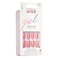 Kiss Gel Fantasy Color False Nails Ribbons Pink 24 PCS