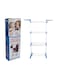 Generic Three Layer Cloth Dryer Rack Blue/White L