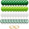 Party Time 40-Pieces 12&quot; Safari Theme Party Balloons Set of Pearl Metallic Green Latex Balloons &amp; Green Confetti Balloons Decoration For Safari Birthday Party Decoration - Party Supplies