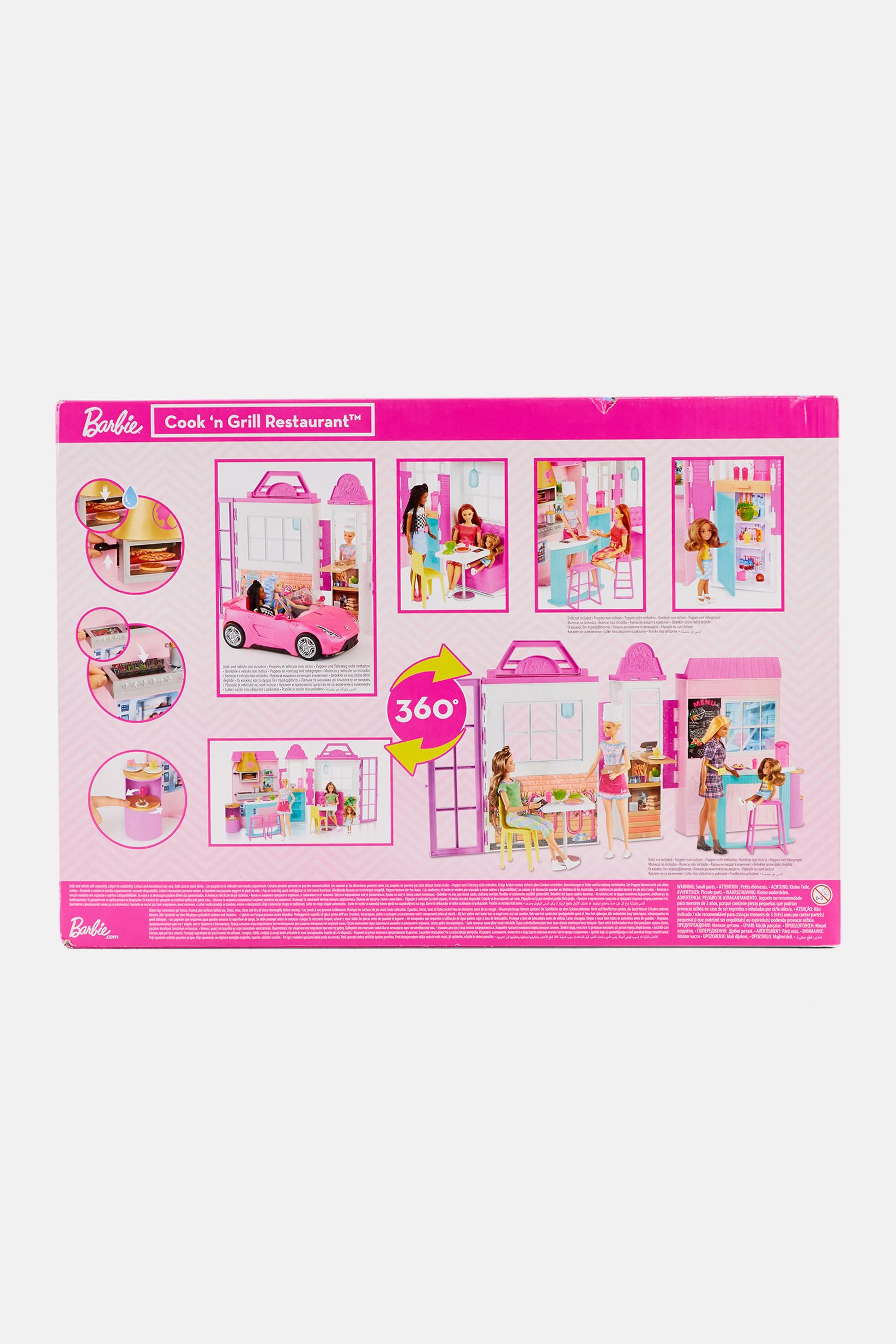 Barbie Cook And Grill Restaurant Playset With Barbie Doll, Pink