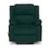 In House Velvet Rocking Cinematic Recliner Chair With Cups Holder - Dark Green - Lazy Troy