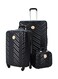 Star Line Star Line 5 Pieces Luggage Trolley Bags Set Black