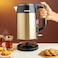 Geepas Double Layer Electric Kettle, 1.7L Capacity, 1800W, GK38052, Quick Boil Water Kettle, Stainless Steel Cordless Kettle, Auto Shut-Off &amp; Boil-Dry Protection, Tea &amp; Coffee Maker