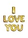 Generic Letter I Love You Shaped Party Decorative Foil Balloon