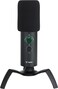 Rapoo USB Wired Gaming Microphone For PC, PS4, PS5 And Mac, LED Multi Color, Built-In Shock Absorber, 360 Degree Rotation, Plug And Play, 3.5mm Audio &amp; Type-C Port, Volume Control, Dual Microphone