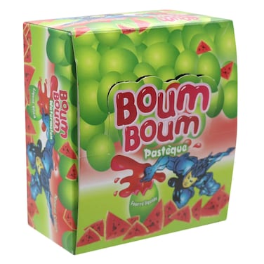 Boum Boum Watermelon Liquid Filled Bubble Gum Pops 275g