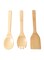 Delcasa 3-Piece Bamboo Utensil Set beige