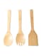 Delcasa 3-Piece Bamboo Utensil Set beige