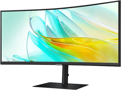 Samsung S65UC ViewFinity S6 Monitor, 34 inch VA UWQHD Display, 100Hz Refresh Rate, 5ms Response Time, 1000R Curvature, Built-In Speaker, KVM Switch, FreeSync Technology, Black   LS34C650UAMXUE