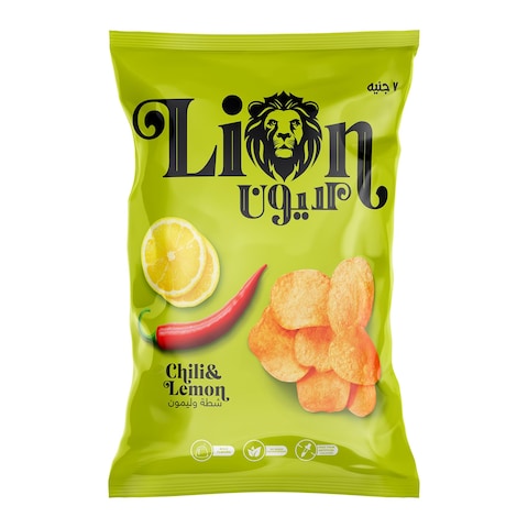 Lion Chips with Chili &amp; Lemon - 65 gram