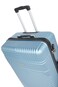 Senator Hard Case Cabin Luggage Trolley Suitcase for Unisex ABS Lightweight Travel Bag with 4 Spinner Wheels KH120 Light Blue