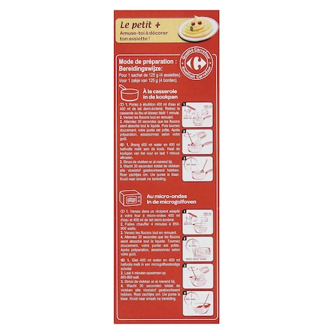 Carrefour Mashed Potato Creamed With Nutmeg Flakes 500g