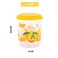 Esqube Storage Containers For Kitchen, With Durable Lid (Cereal, Flour And Sugar Containers) - Yellow (2 Pcs)