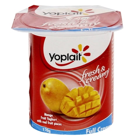 Yoplait Full Cream Mango Fruit Yoghurt 120g