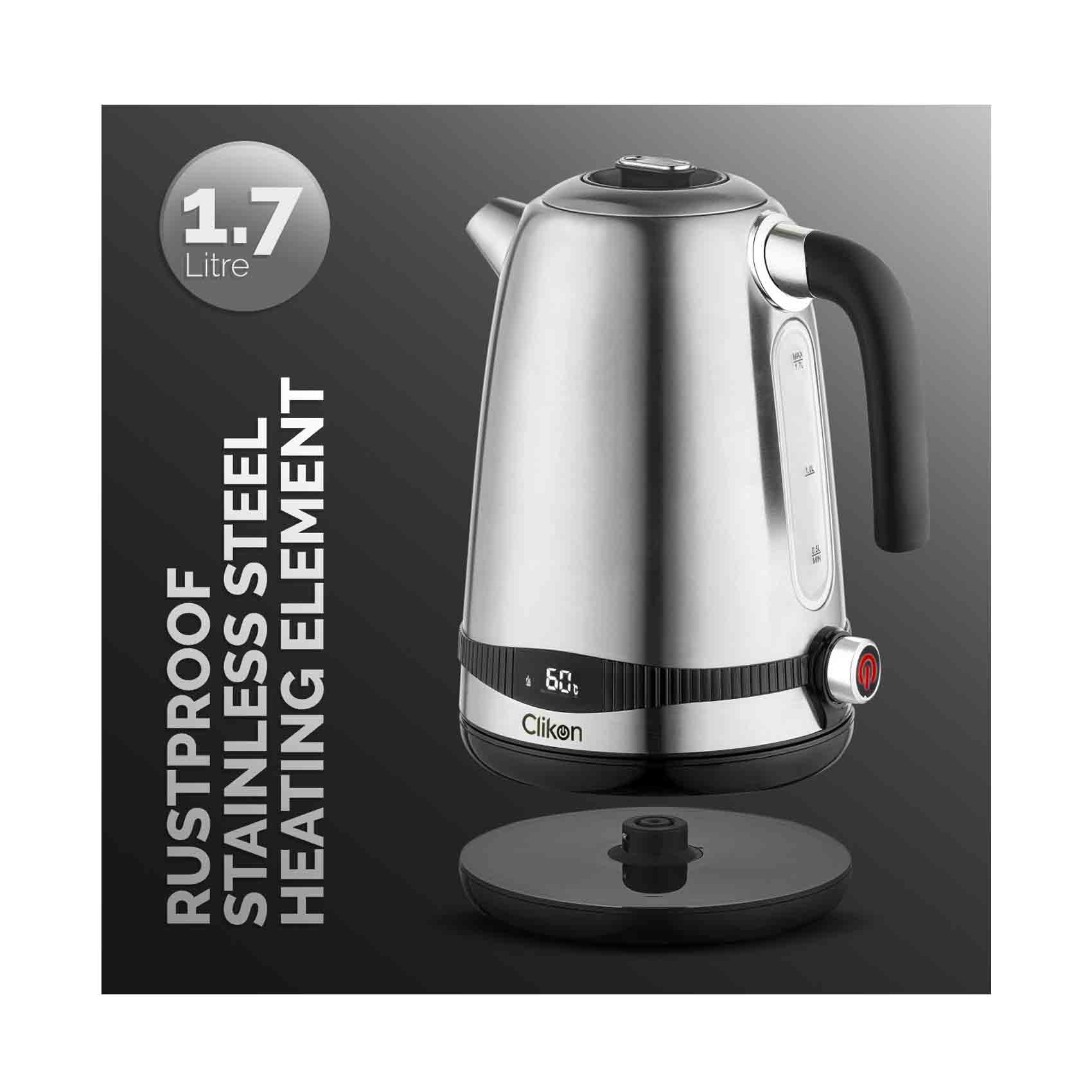 Clikon Era Smart Kettle CK5140 1.7 Litre Silver