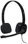 Logitech H151 Wired Headset, Stereo Headphones with Rotating Noise-Cancelling Microphone, 3.5 mm Audio Jack - Black