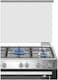 General Supreme Gas Cooker, Size 90 * 60cm, 5 Burners, Full Safety, Grill, Self Ignition, Steel, Turkish (Installation Not Included)