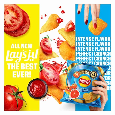 Lay&#39;s Tomato Ketchup Potato Chips, 21g x 12