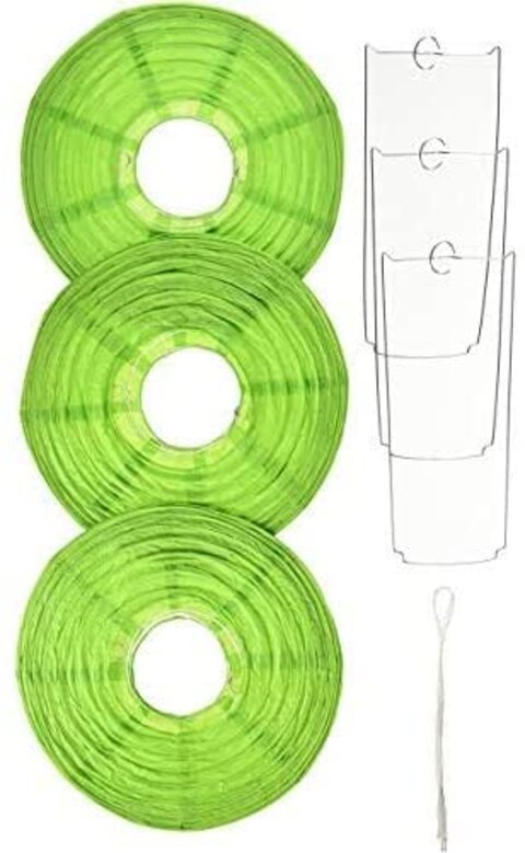 Amscan 24055 53 55 20 cm Kiwi Round Paper Lanterns