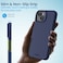 Remson Mag-X Magnetic Hybrid Protective Silicone Case Military Grade Protection For iPhone 14 (Blue)