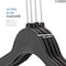 ZOBER Nonslip Velvet Hangers - Suit Hangers (100-pack) Ultrathin Space-Saving 360-Degree-Swivel Hook Strong and Durable Clothes Hangers Hold Up-to 10 lb, for Coats, Jackets, Pants, &amp; Dress Clothes