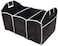 Generic Black Car Trunk Organizer, Non Slip Foldable Grocery Storage Container With 3 Compartments For SUV Truck Auto Vehicle Car Auto Minivan