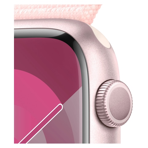 Apple Watch Series 9 GPS 45mm Pink Aluminium Light Pink Sport Loop