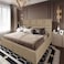 In House Berlin Linen Bed Frame - King - 200x200cm - Beige