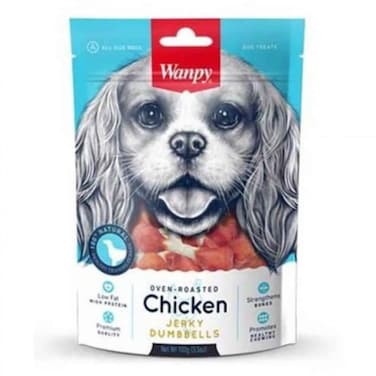 Wanpy Chicken Jerky Dumbells 100g