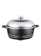 Royalford Classic Die Cast Casserole Silver/Grey 36centimeter