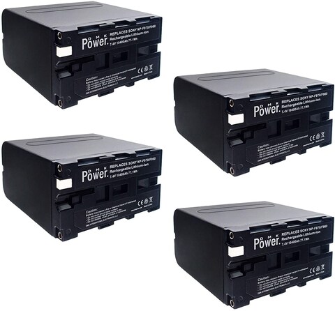 DMK Power 4Pcs Np-F970/Np-F960 Battery 10400mAh Or LED Video Light And Monitor Only. (Not For Cameras)