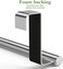 Kitchen Cabinet Towel Bar Holder, Fits on Cupboards Over Cabinet Door, Towel and Wash Cloth Hanging Storage Accessories, Strong Modern Design Stainless Steel