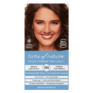 Tints Of Nature 5N Natural Permanent Hair Colour Light Brown 130ml