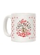 muGGyz Printed Ceramic Coffee Mug White
