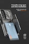 VRS Design Terra Guard Ultimate Go S [S-Pen Compartment in Hinge Protection] for Samsung Galaxy Z Fold 4 case cover wallet (2022) Card Compartment &amp; Screen Protector - Metal Black (S-Pen NOT included)
