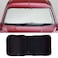 Generic Collapsible Auto Windshield Sunscreen Car Sunshade Medium 148 X 70 cm Black/Beige/Maroon (Optionable)
