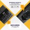 STARGOLD ABS+PC Spinner Wheels Trolley Single Luggage Number Lock Smart Carry On Suitcase 20 Inches