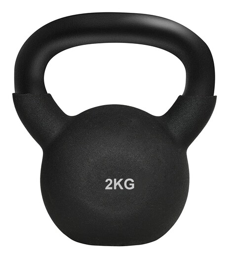 YALLA HomeGym Cast Iron Rubber Coated Kettlebell Floor Friendly Kettlebell 2KG