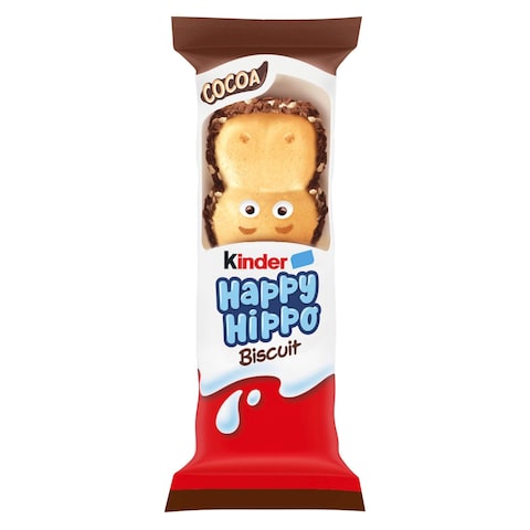 Buy Kinder Happy Hippo Biscuits With Double Cream Filling 21g in UAE