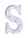 Voberry Alphabet Led Letter Lights Light Up Plastic Letters Standing Hanging S White 22X18X4.5cm