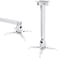 Wownect - Projector Ceiling Mount for LCD / DLP Adjustable Height Projector Wall Mount Stand - Silver